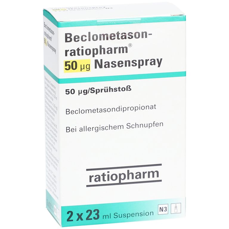 Beclometasonratiopharm® 50 µg 2 St mit dem ERezept kaufen Shop Apotheke