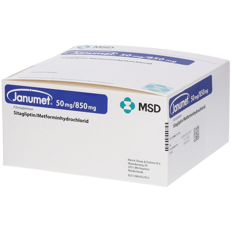 Janumet® 50 mg/850 mg 196 St mit dem ERezept kaufen Shop Apotheke