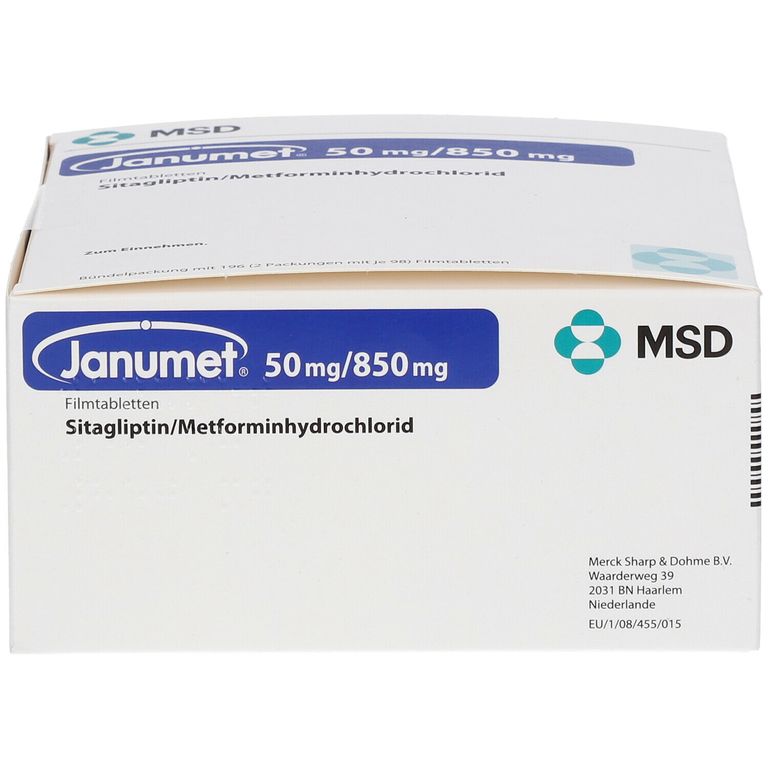 Janumet® 50 Mg 850 Mg 196 St Mit Dem E Rezept Kaufen Shop Apotheke