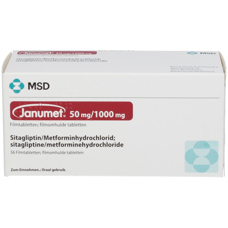 Janumet® 50 mg/1000 mg 56 St mit dem ERezept kaufen Shop Apotheke