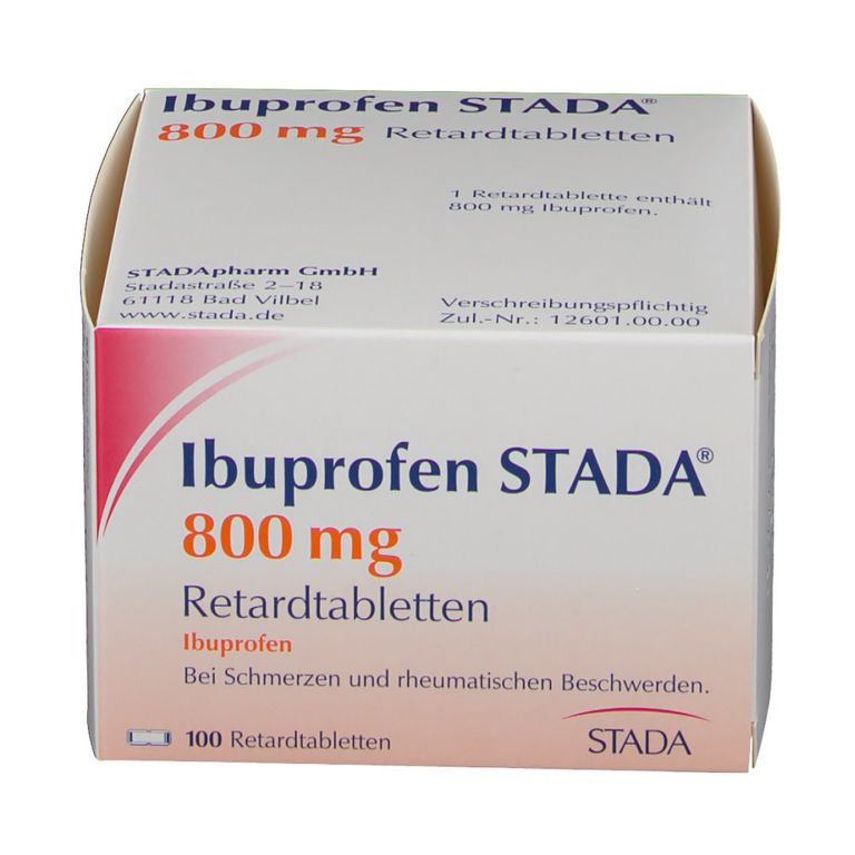 Ibuprofen STADA® 800 mg 100 St mit dem ERezept kaufen Shop Apotheke