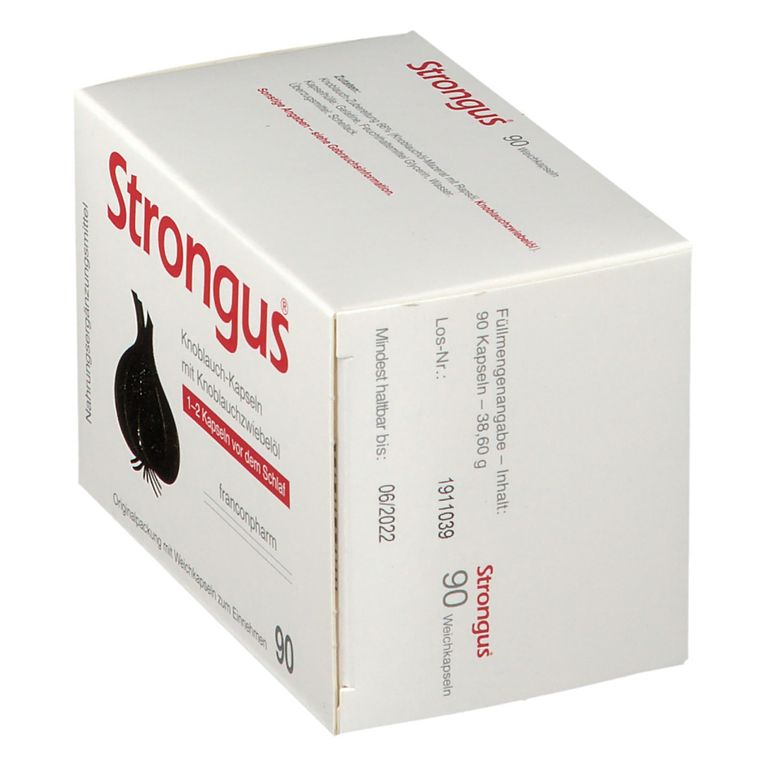 Strongus® Knoblauch-Kapseln 90 St - Shop Apotheke