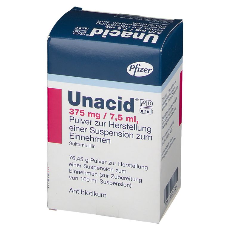 Unacid® PD oral 375 mg/7,5 ml 100 ml mit dem E-Rezept kaufen - Shop