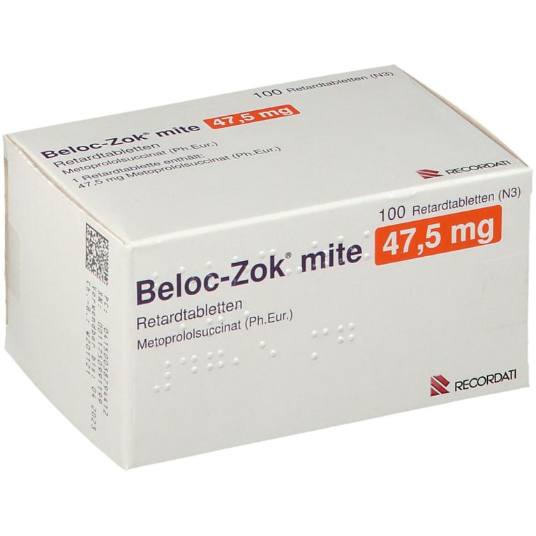 Beloc-Zok® mite 47,5 mg 100 St mit dem E-Rezept kaufen - Shop Apotheke