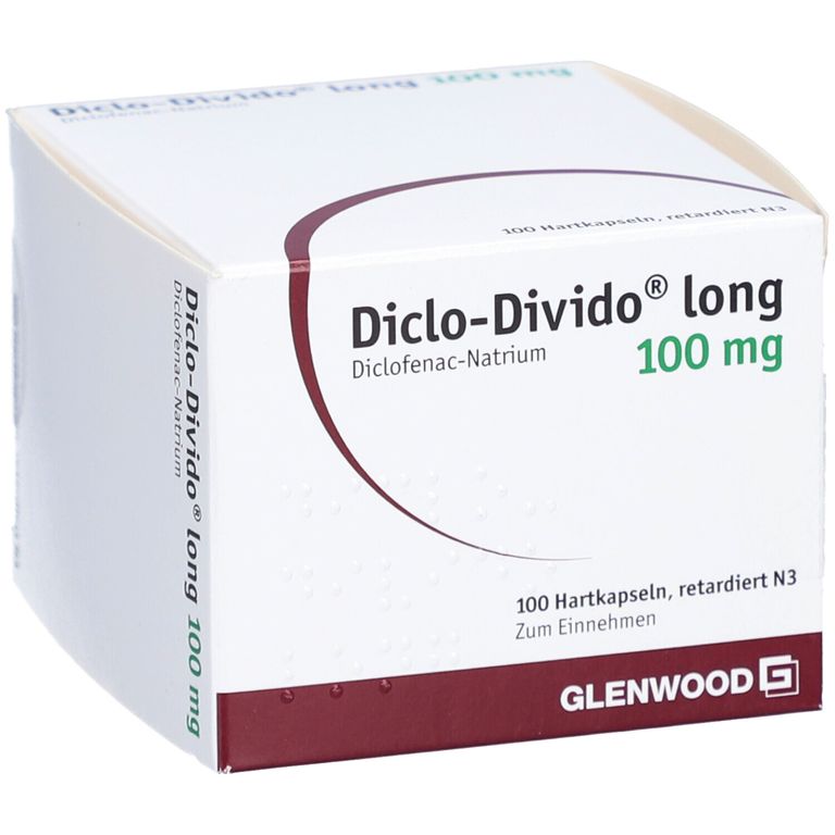 Diclo-Divido® long 100 mg 100 St mit dem E-Rezept kaufen - Shop Apotheke
