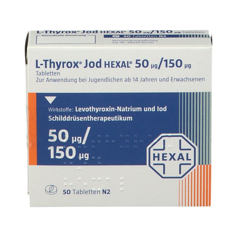 L-Thyrox® Jod HEXAL® 50 µg/150 µg 50 St mit dem E-Rezept kaufen - Shop