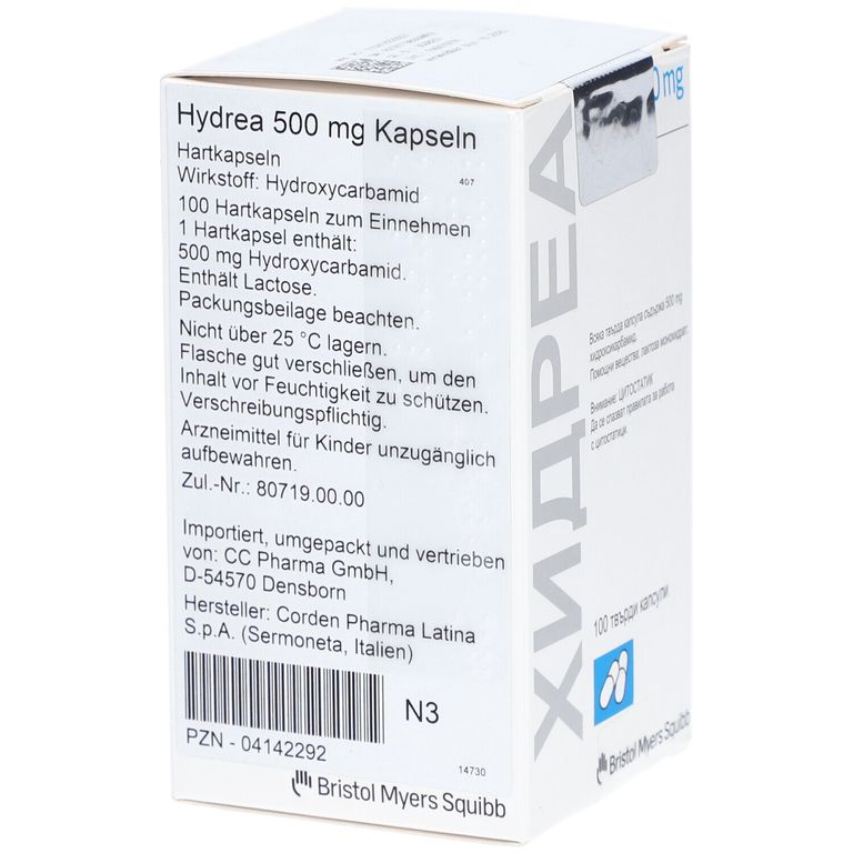 Hydrea® 500 Mg 100 St Mit Dem E Rezept Kaufen Shop Apotheke