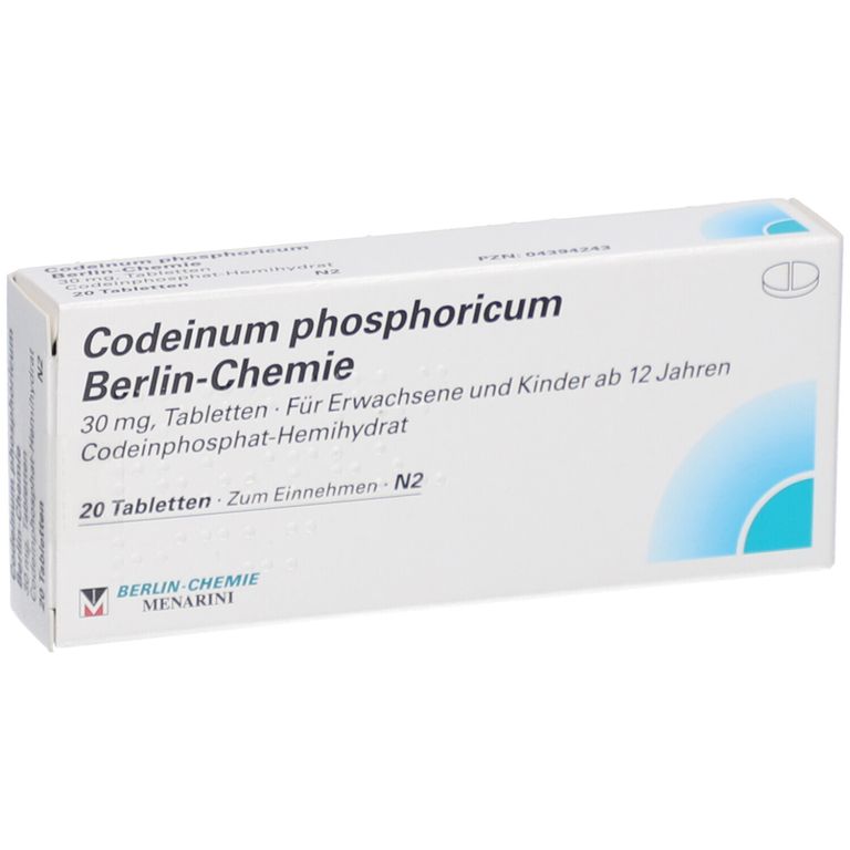 Codeinum phosphoricum Berlin-Chemie 30 mg 20 St mit dem E-Rezept kaufen