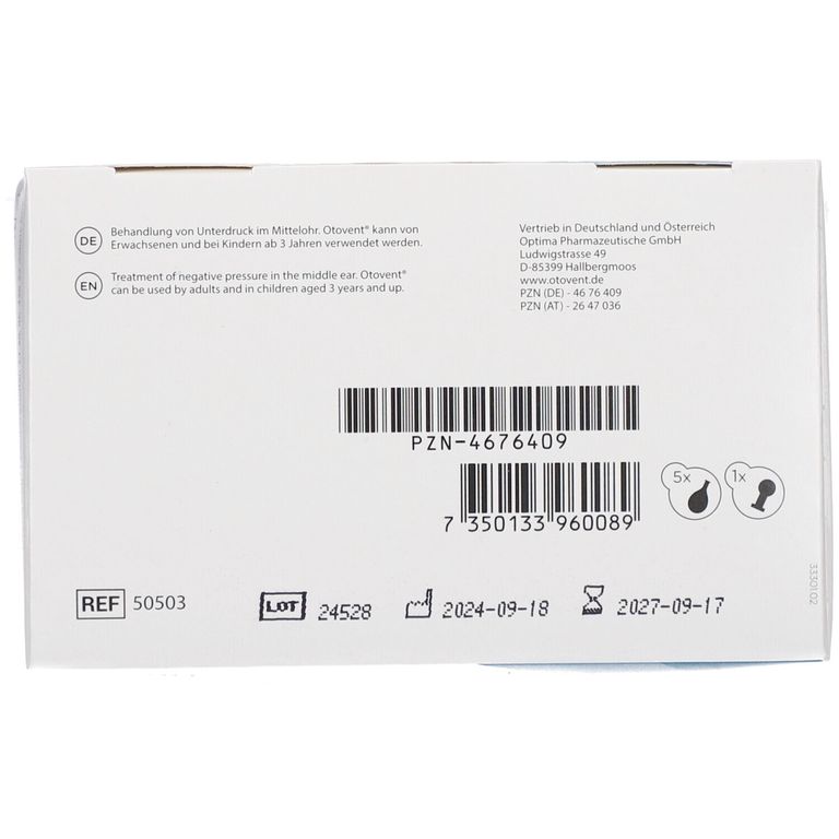 Otovent System 1 Nasenstueck+5 Luftmembrane 1 St - Shop Apotheke