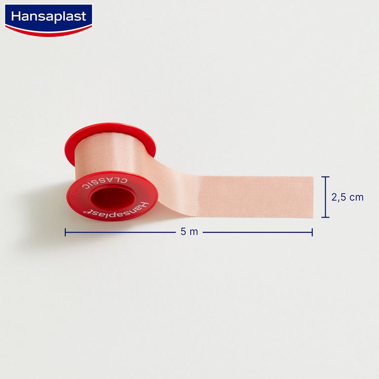 Hansaplast Fixierpflaster Classic 5 m x 2,5 cm 1 St Shop Apotheke