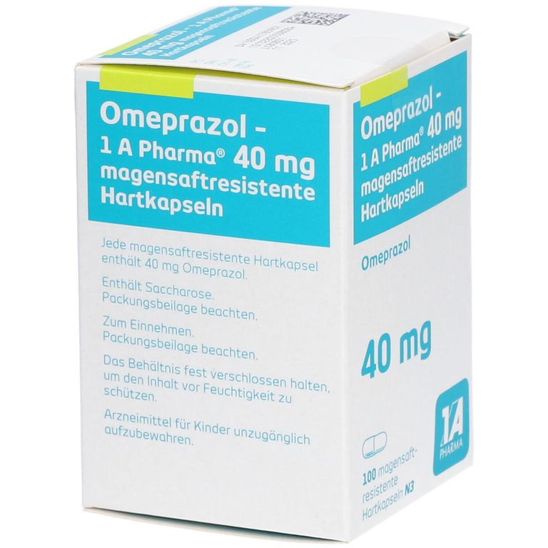 Omeprazol 40Mg 1A Pharma® 100 St mit dem E-Rezept kaufen - Shop Apotheke