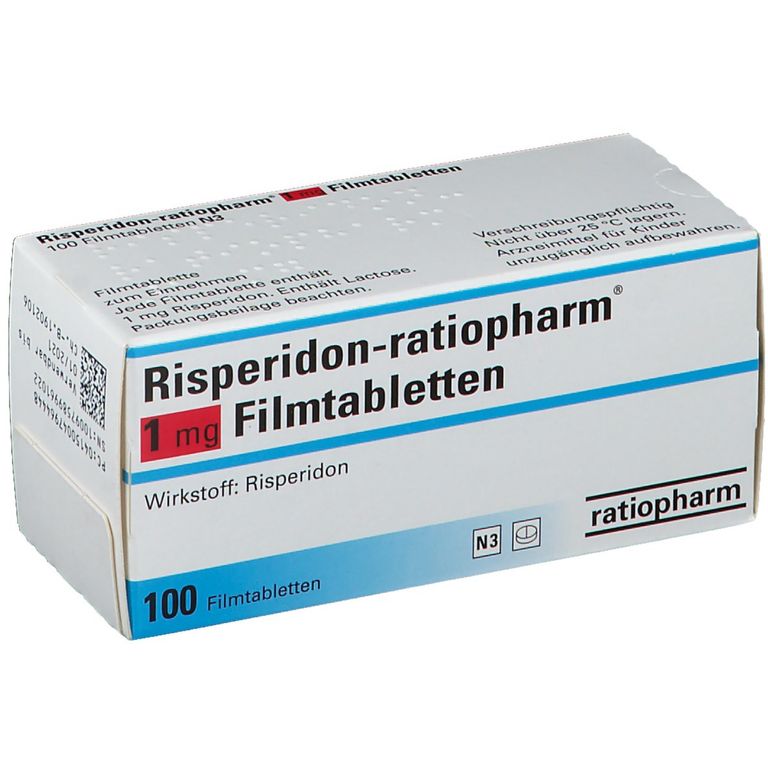 Risperidonratiopharm® 1 mg 100 St mit dem ERezept kaufen Shop Apotheke