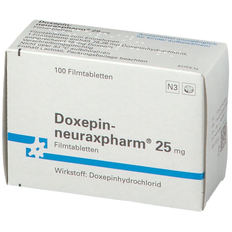 Doxepinneuraxpharm® 25 mg 100 St mit dem ERezept kaufen Shop Apotheke