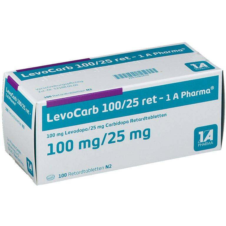 Levocarb 100/25 1A Pha 100 St mit dem ERezept kaufen Shop Apotheke