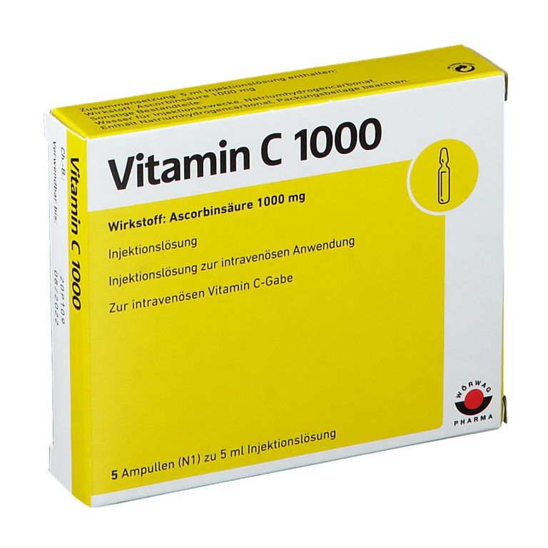 Vitamin C 1000 Ampullen 5x5 ml