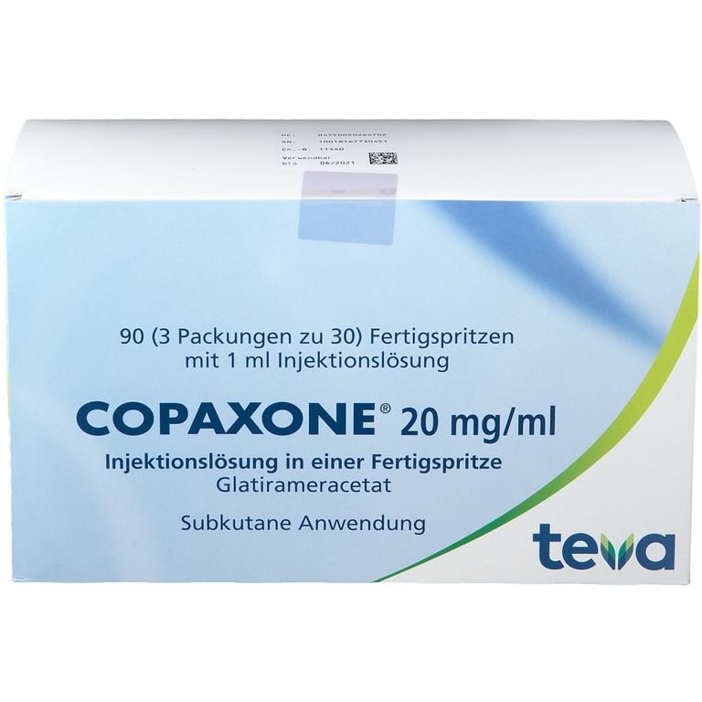COPAXONE® 20 mg/ml 90 St mit dem E-Rezept kaufen - Shop Apotheke