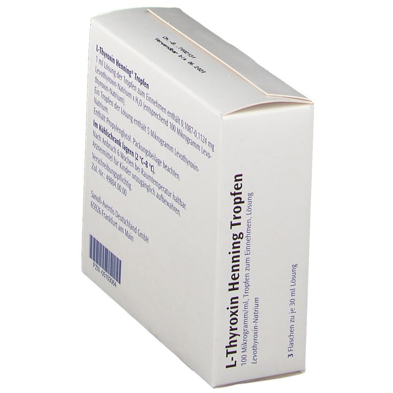 L-THYROXIN Henning Tropfen 3x30 ml mit dem E-Rezept kaufen - Shop Apotheke