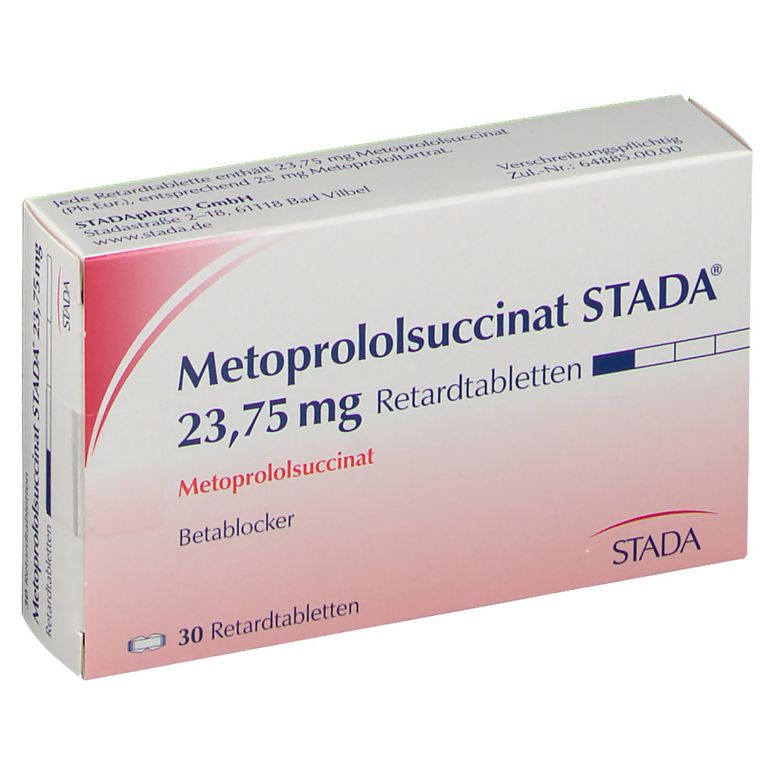 Metoprololsuccinat STADA® 23,75 mg 30 St mit dem E-Rezept kaufen - Shop ...