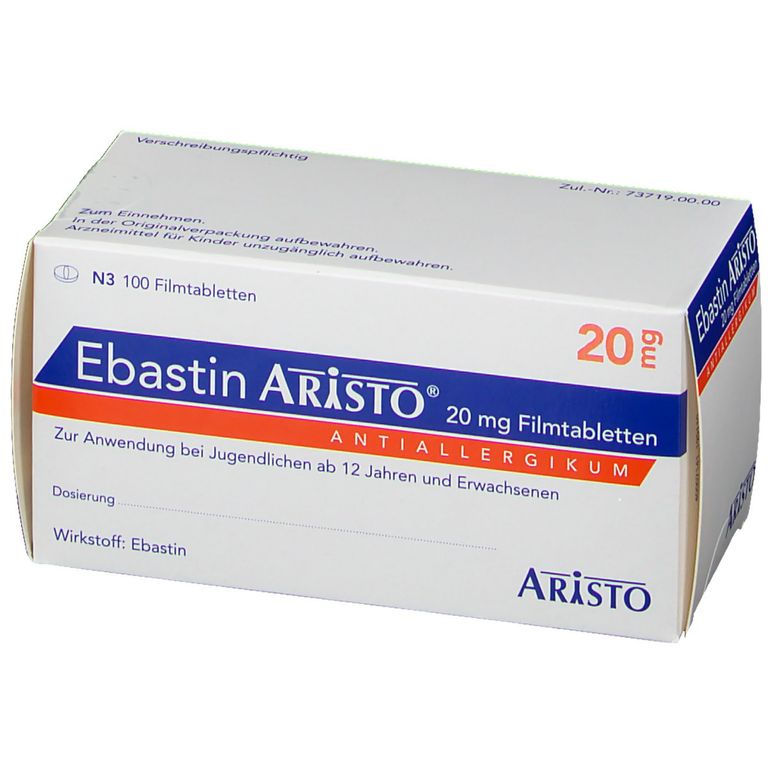 Ebastin Aristo® 20 mg 100 St mit dem E-Rezept kaufen - Shop Apotheke