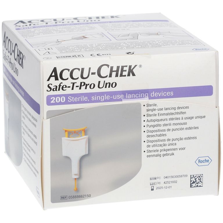 ACCU-CHEK® Safe T Pro Uno II Lanzetten 200 St - Shop Apotheke