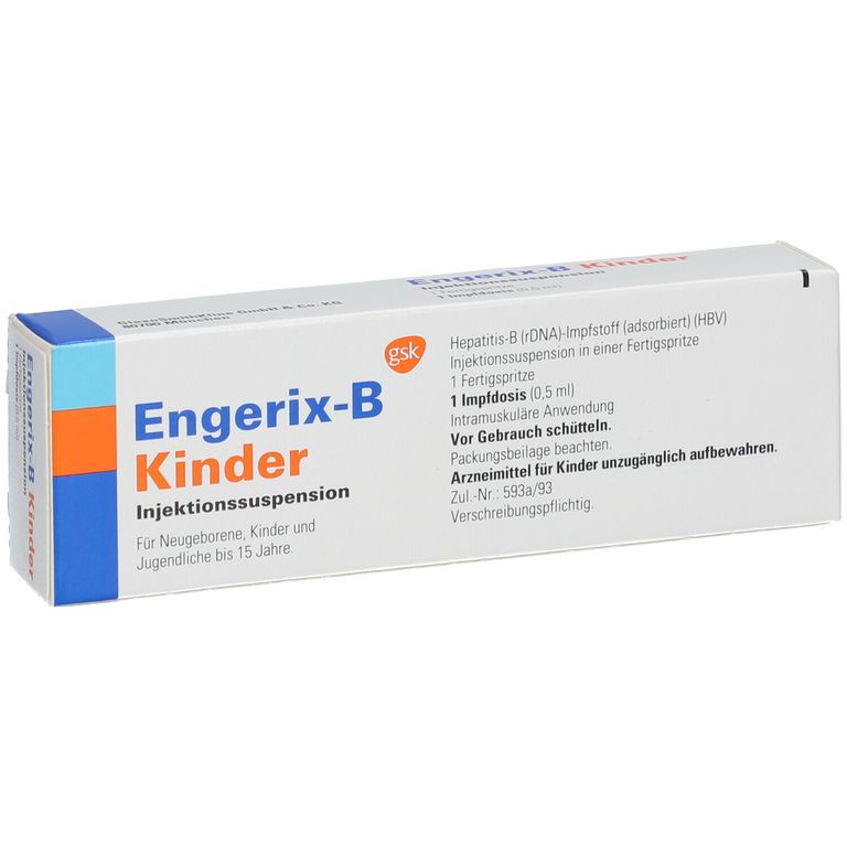 Engerix-B Kinder 1x0,5 Ml Mit Dem E-Rezept Kaufen - Shop Apotheke