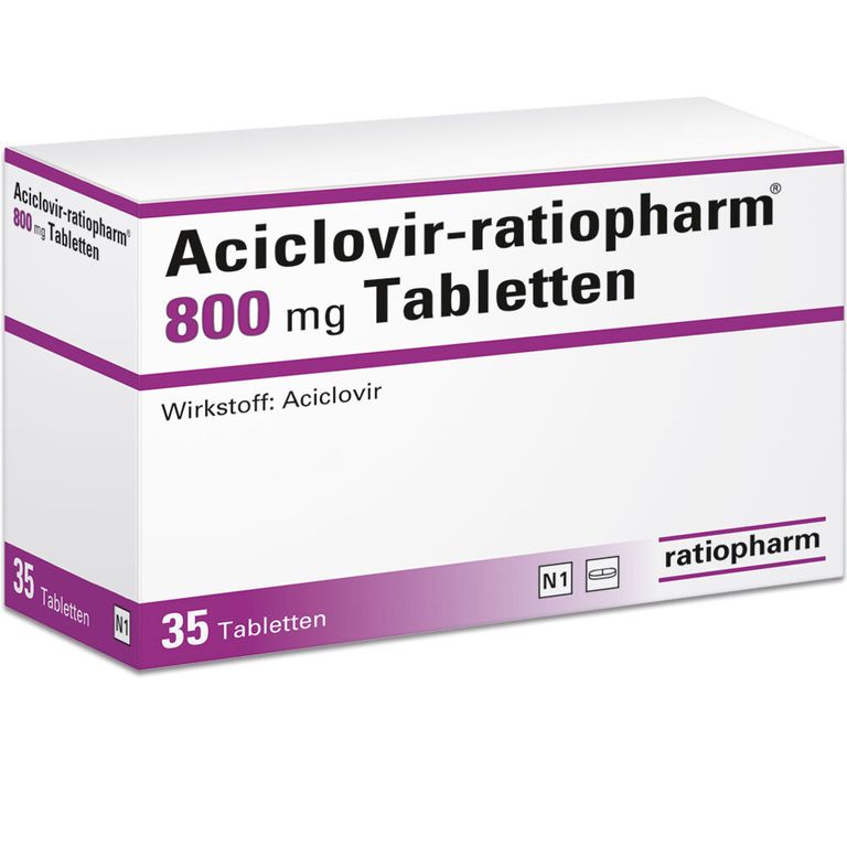 Aciclovir-ratiopharm® 800 mg 35 St mit dem E-Rezept kaufen - Shop Apotheke