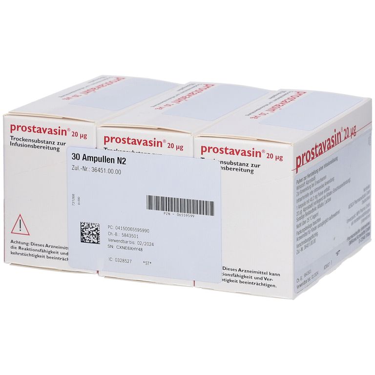 Prostavasin 20 µg 30 St mit dem ERezept kaufen Shop Apotheke
