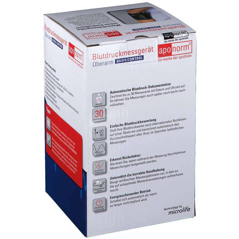 aponorm® Basis Control Oberarm-Blutdruckmessgerät Gr. M - L 1 St - Shop ...