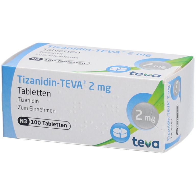 TizanidinTEVA® 2 mg 100 St TizanidinTEVA® 2 mg 100 St