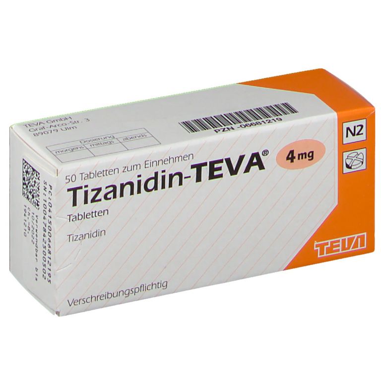 TizanidinTEVA® 4 mg 50 St mit dem ERezept kaufen SHOP APOTHEKE TizanidinTEVA® 4 mg 50 St mit dem ERezept kaufen SHOP APOTHEKE