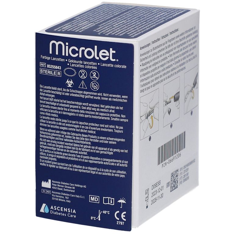 Microlet Lanzetten farbig (200 St) ab 20,80€ online kaufen