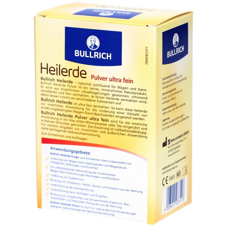 Bullrich Heilerde Pulver ultra fein 500 g - Shop Apotheke