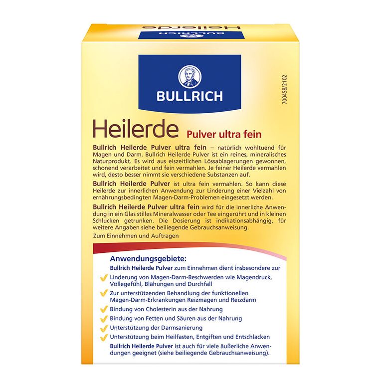 Bullrich Heilerde Pulver ultra fein 500 g - Shop Apotheke
