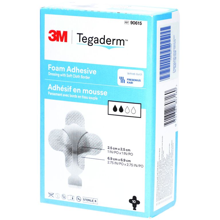 Tegaderm Foam Adhesive 6,9 x 6,9 cm 10 St Shop Apotheke