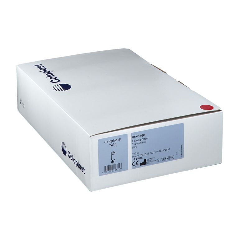 COLOPLAST® Drainagebeutel steril 5-38mm, 100ml Mini Transparent 10 St ...