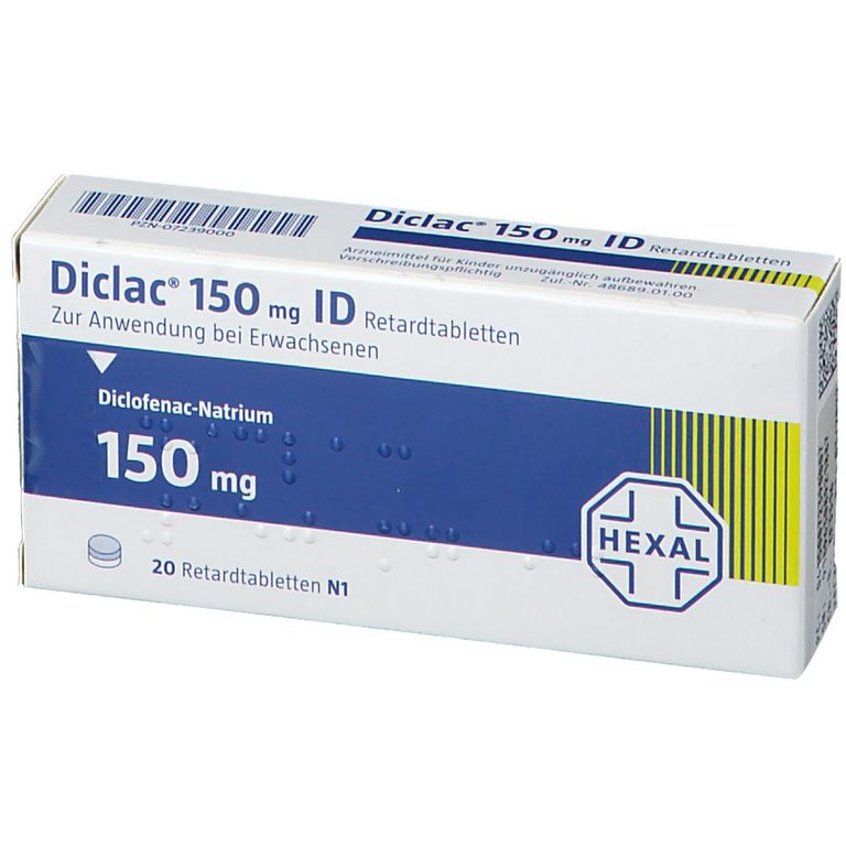 Diclac® 150 mg ID 20 St mit dem ERezept kaufen Shop Apotheke