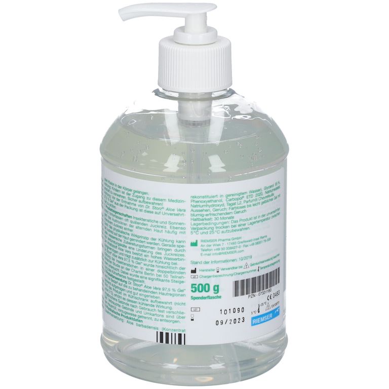 DR. STORZ® Aloe Vera 97.5 % Gel* 500 ml - Shop Apotheke