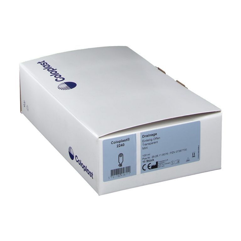 COLOPLAST® Drainagebeutel unsteril 5-38mm, 100ml Mini Transparent 10 St ...