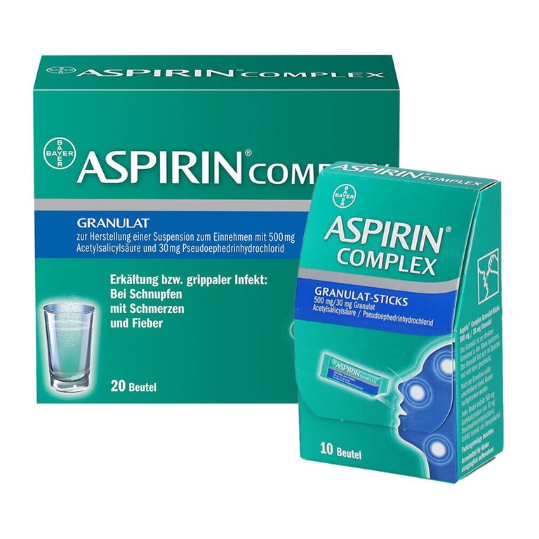ASPIRIN® Complex Granulat + ASPIRIN® COMPLEX GranulatSticks 500mg/30