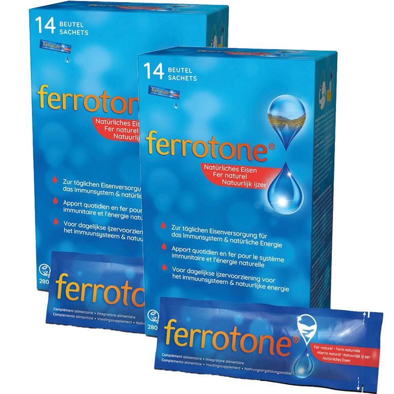 ferrotone® Natürliches Eisen 2x14x20 ml Shop Apotheke