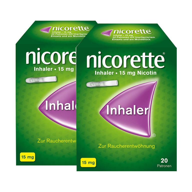 nicorette® Inhaler 15 mg Doppelpack 2x20 St Shop Apotheke