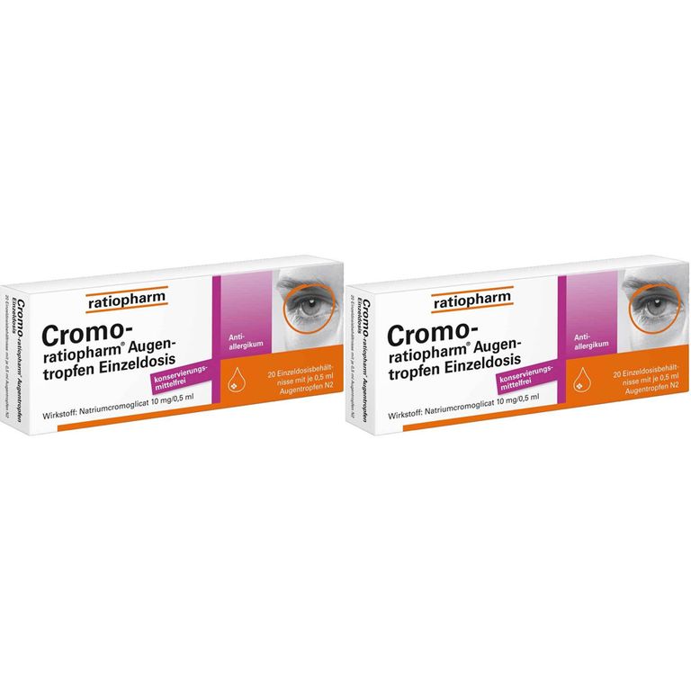 Cromoratiopharm® Augentropfen Einzeldosis 2x20x0,5 ml Shop Apotheke