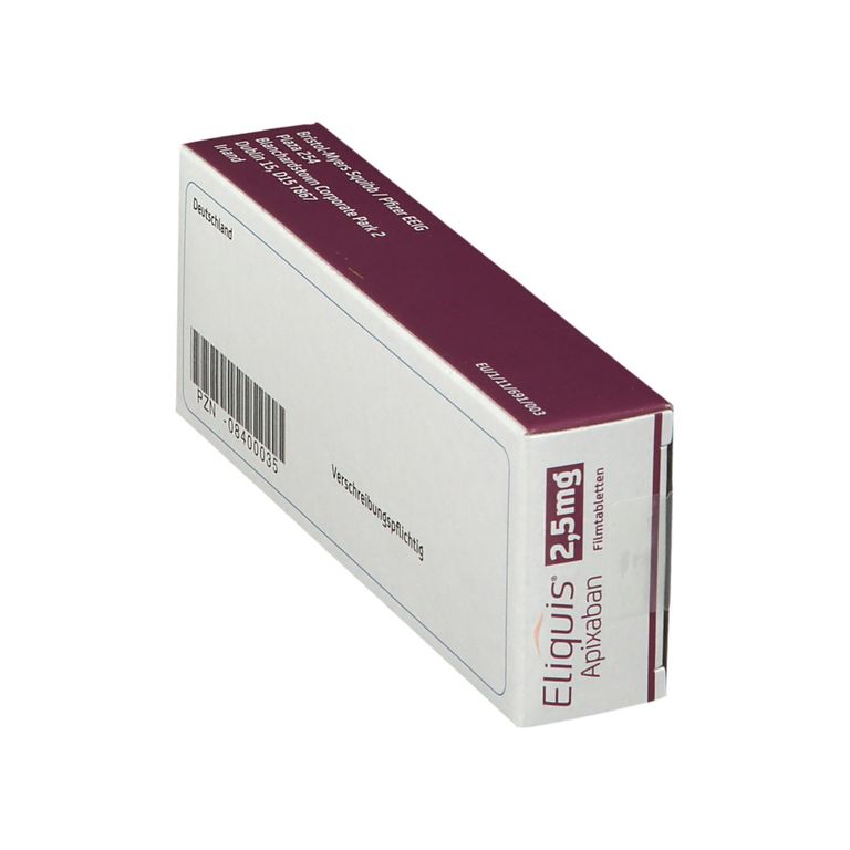 Eliquis® 2,5 mg 60 St mit dem ERezept kaufen Shop Apotheke