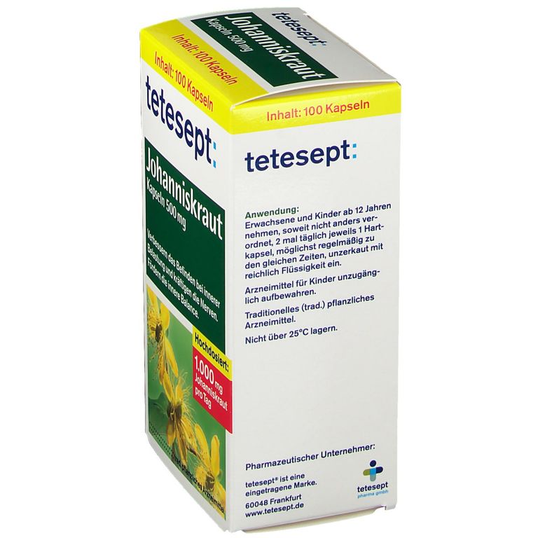 Tetesept® Johanniskraut Kapseln 100 St Shop Apotheke