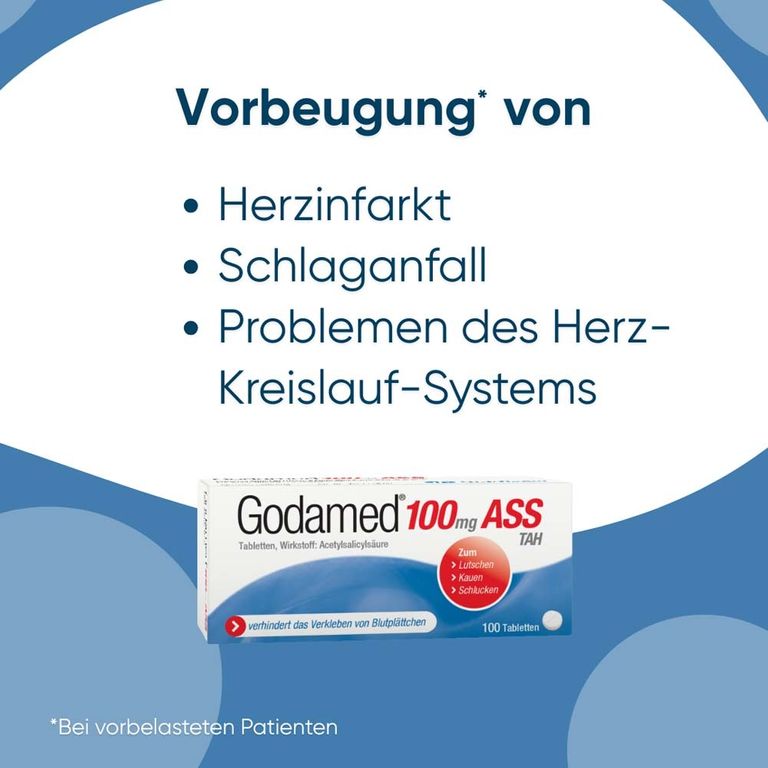 Godamed® 100 mg ASS TAH 100 St - Shop Apotheke