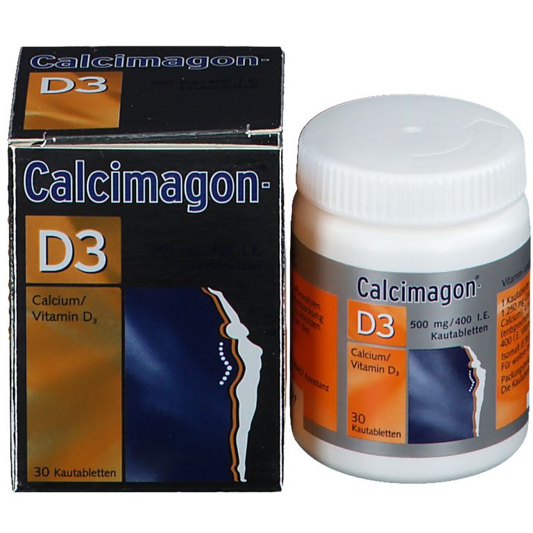 Calcimagon®-D3 500 mg/ 400 I.E. Kautabletten 30 St - Shop Apotheke