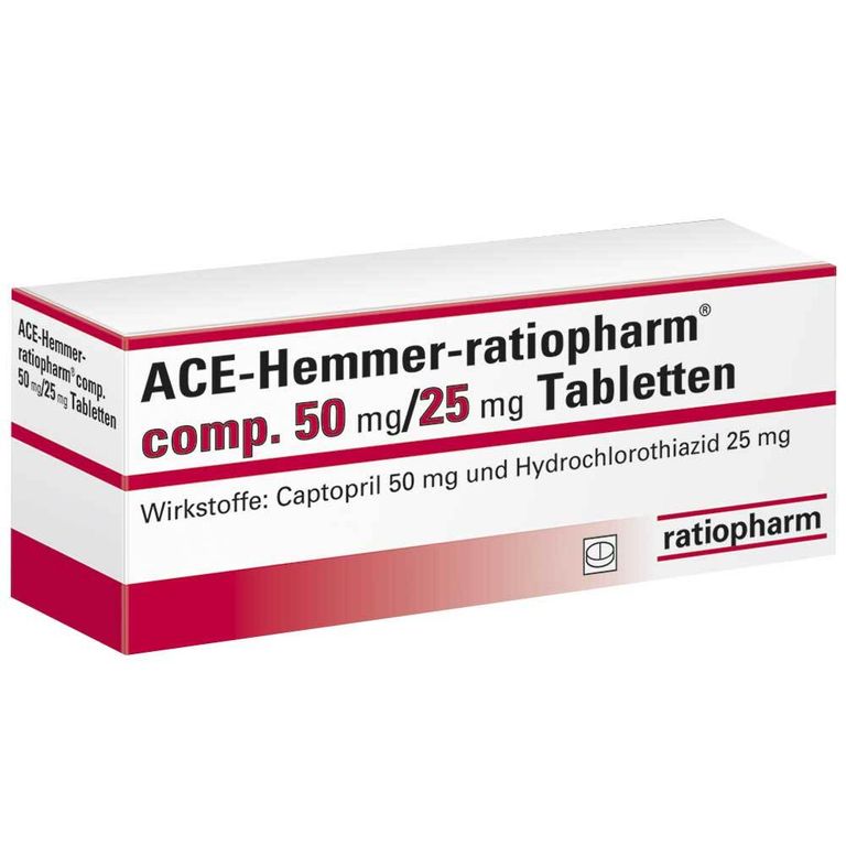 Ace-Hemmer-ratiopharm® comp. 50 mg/25 mg 100 St mit dem E-Rezept kaufen