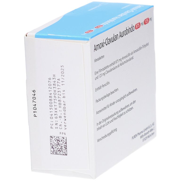 Amoxi-Clavulan Aurobindo 875 mg/125 mg 20 St mit dem E-Rezept kaufen