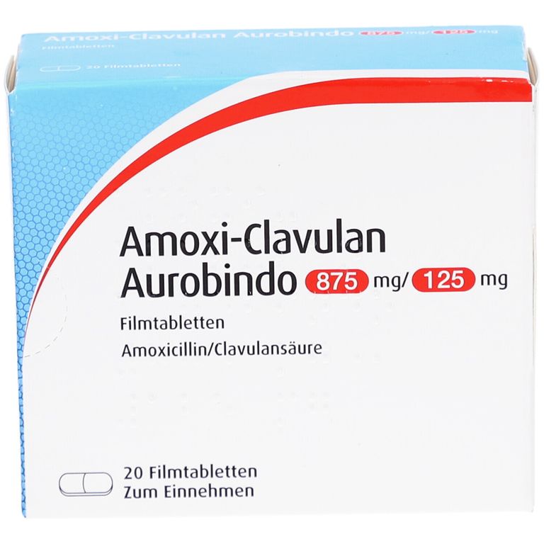 Amoxi Clavulan Aurobindo 875 125 Und Ibuprofen Amoxi-Clavulan Aurobindo 875 mg/125 mg 20 St mit dem E-Rezept kaufen