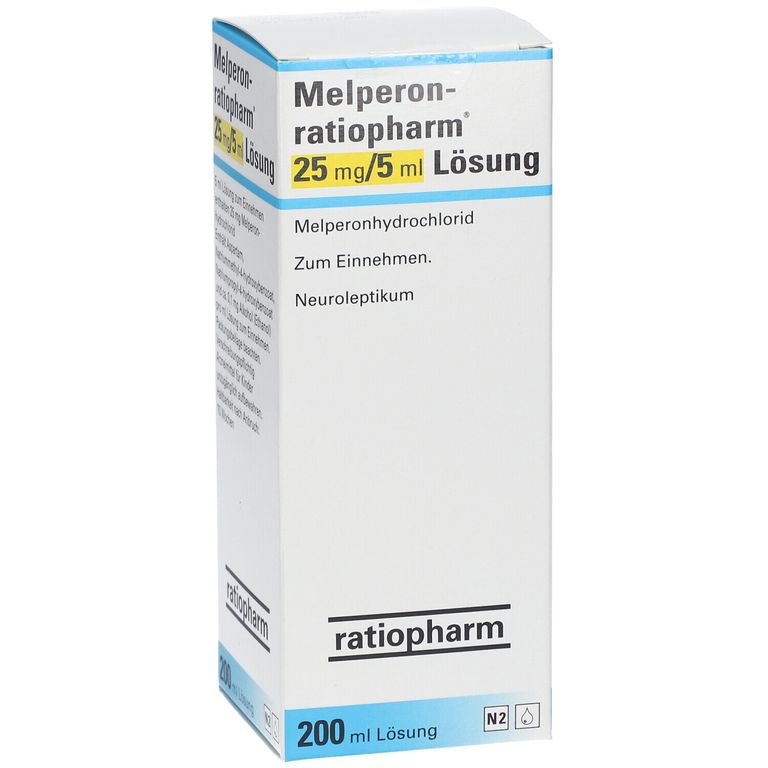 Melperon-ratiopharm® 25 mg/5 ml 200 ml mit dem E-Rezept kaufen - Shop